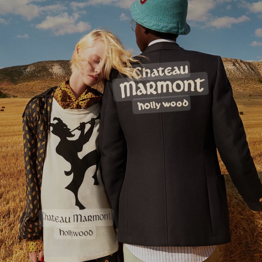GUCCI COLLECTORS PIECE! Chateau Marmont Hotel Hollywood unisex T-shirt